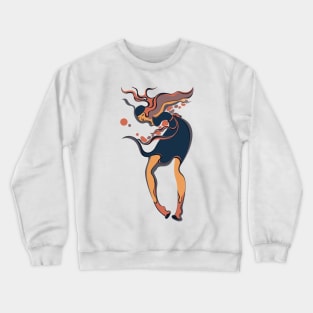 Girl dancing underwater Crewneck Sweatshirt